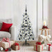 Kunstig sammensatt juletre med 150 LED Hvit 120 cm PE og PVC