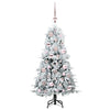 Kunstig sammensatt juletre med 150 LED grønn 120 cm PE og PVC