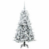 Kunstig sammensatt juletre med 150 LED grønn 120 cm PE og PVC