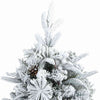 Kunstig sammensatt juletre med 150 LED grønn 120 cm PE og PVC