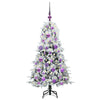 Kunstig sammensatt juletre med 150 LED grønn 120 cm PE og PVC