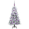 Kunstig sammensatt juletre med 150 LED grønn 120 cm PE og PVC