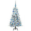 Kunstig sammensatt juletre med 150 LED grønn 120 cm PE og PVC