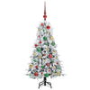 Kunstig sammensatt juletre med 150 LED grønn 120 cm PE og PVC