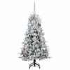 Kunstig sammensatt juletre med 150 LED grønn 150 cm PE og PVC