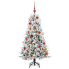 Kunstig sammensatt juletre med 150 LED grønn 150 cm PE og PVC