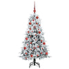 Kunstig sammensatt juletre med 150 LED grønn 150 cm PE og PVC