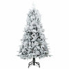 Kunstig sammensatt juletre med 150 LED grønn 150 cm PE og PVC