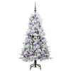 Kunstig sammensatt juletre med 150 LED grønn 150 cm PE og PVC