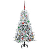Kunstig sammensatt juletre med 150 LED grønn 150 cm PE og PVC