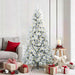 Kunstig sammensatt juletre med 300 LED Hvit 180 cm PE og PVC