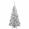 Kunstig sammensatt juletre med 300 LED grønn 180 cm PE og PVC
