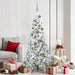 Kunstig sammensatt juletre med 300 LED Hvit 180 cm PE og PVC