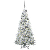 Kunstig sammensatt juletre med 300 LED grønn 180 cm PE og PVC