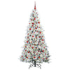 Kunstig sammensatt juletre med 300 LED grønn 180 cm PE og PVC