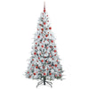 Kunstig sammensatt juletre med 300 LED grønn 180 cm PE og PVC