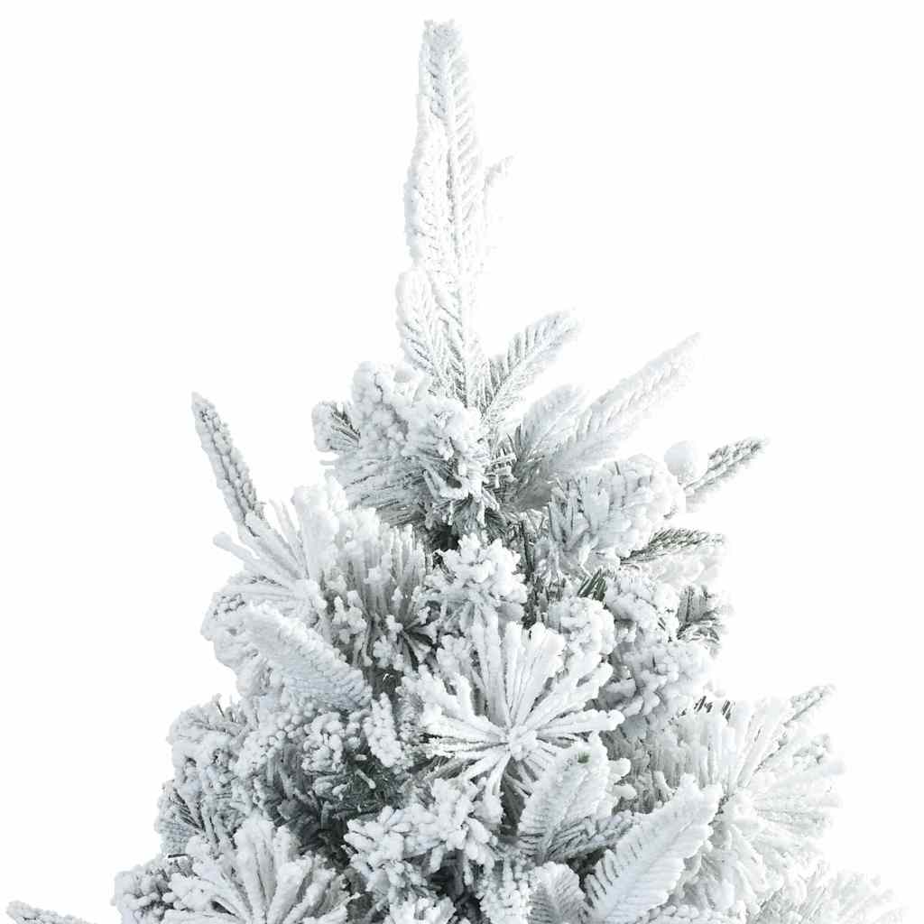 Kunstig sammensatt juletre med 300 LED Hvit 180 cm PE og PVC