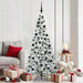 Kunstig sammensatt juletre med 300 LED Hvit 180 cm PE og PVC