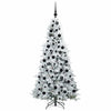 Kunstig sammensatt juletre med 300 LED grønn 180 cm PE og PVC