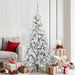 Kunstig sammensatt juletre med 300 LED Hvit 180 cm PE og PVC