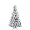 Kunstig sammensatt juletre med 300 LED grønn 180 cm PE og PVC