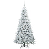 Kunstig sammensatt juletre med 300 LED grønn 180 cm PE og PVC
