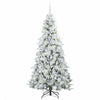 Kunstig sammensatt juletre med 300 LED grønn 180 cm PE og PVC
