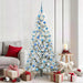 Kunstig sammensatt juletre med 300 LED Hvit 180 cm PE og PVC