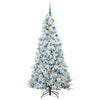 Kunstig sammensatt juletre med 300 LED grønn 180 cm PE og PVC