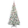 Kunstig sammensatt juletre med 300 LED grønn 180 cm PE og PVC