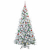 Kunstig sammensatt juletre med 300 LED grønn 180 cm PE og PVC