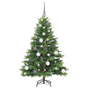 Kunstig juletre med 150 LED med stativ grønn 120 cm PE og PVC