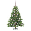Kunstig juletre med 150 LED med stativ grønn 120 cm PE og PVC