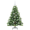 Kunstig juletre med 150 LED med stativ grønn 120 cm PE og PVC