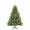 Kunstig juletre med 150 LED med stativ grønn 120 cm PE og PVC