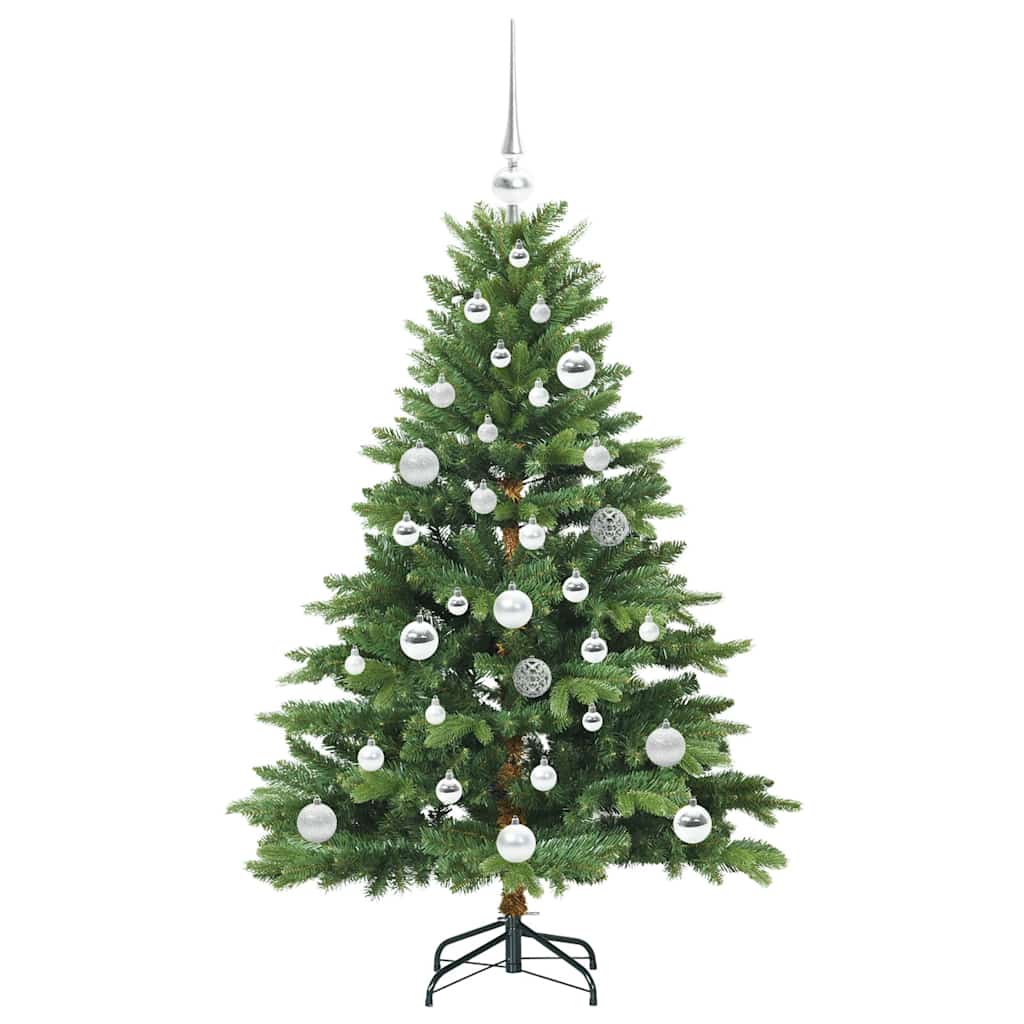 Kunstig juletre med 150 LED med stativ grønn 120 cm PE og PVC