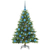 Kunstig juletre med 150 LED med stativ grønn 120 cm PE og PVC