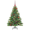 Kunstig juletre med 150 LED med stativ grønn 120 cm PE og PVC