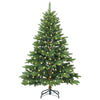 Kunstig juletre med 150 LED med stativ grønn 150 cm PE og PVC