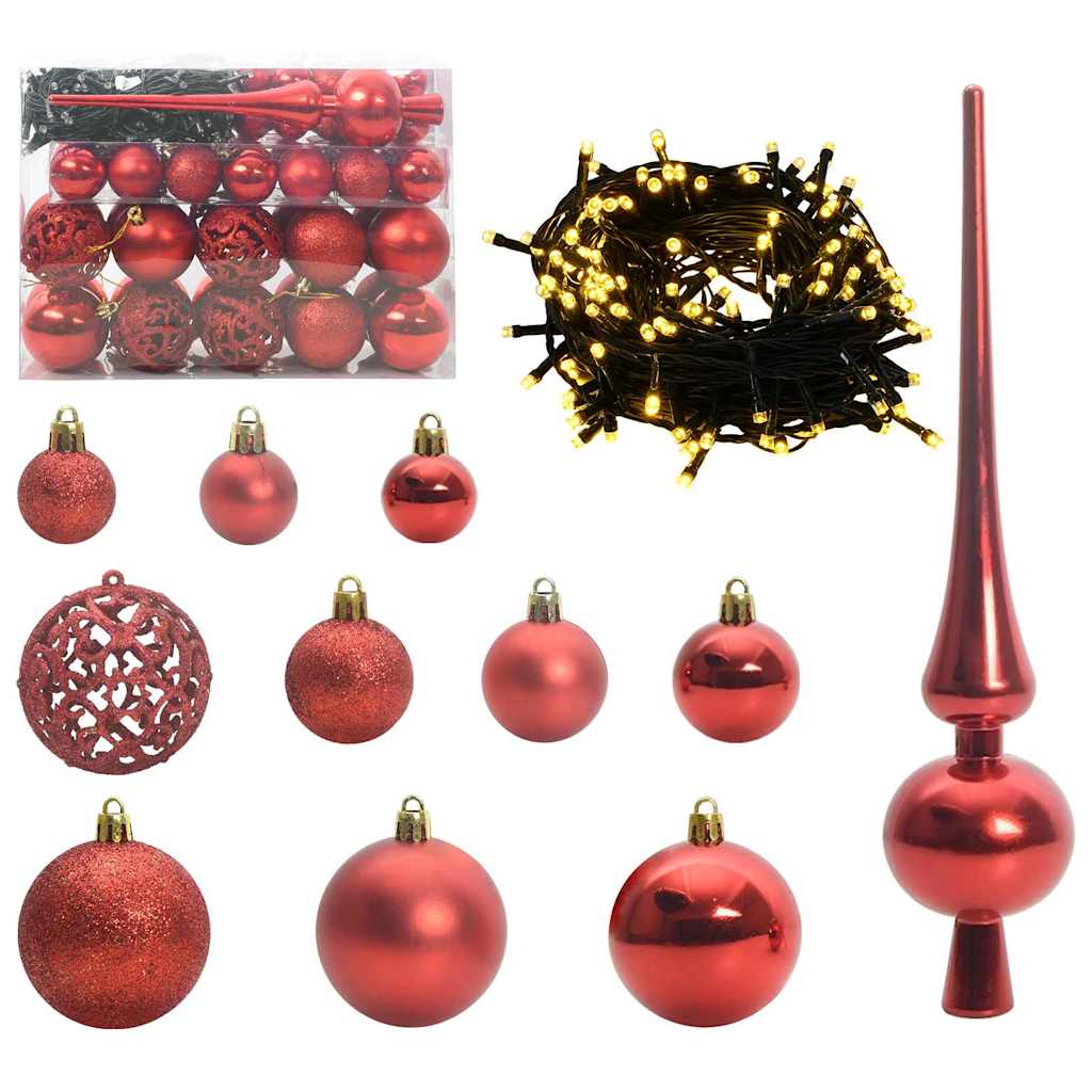Kunstig juletre med 150 LED med stativ grønn 150 cm PE og PVC