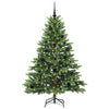Kunstig juletre med 150 LED med stativ grønn 150 cm PE og PVC