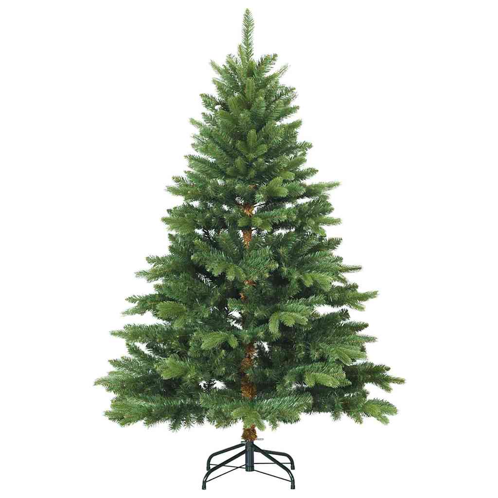 Kunstig juletre med 150 LED med stativ grønn 150 cm PE og PVC