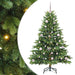 Kunstig juletre med 150 LED med stativ grønn 150 cm PE og PVC