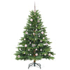 Kunstig juletre med 150 LED med stativ grønn 150 cm PE og PVC