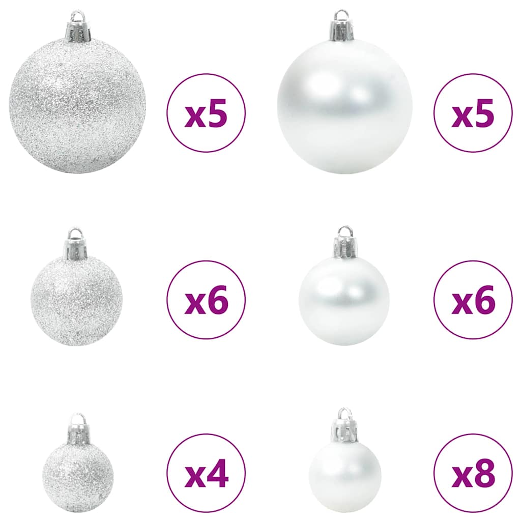 Kunstig juletre med 150 LED med stativ grønn 150 cm PE og PVC