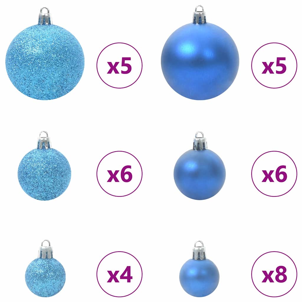 Kunstig juletre med 150 LED med stativ grønn 150 cm PE og PVC
