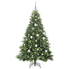 Kunstig juletre med 300 LED med stativ grønn 180 cm PE og PVC