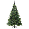 Kunstig juletre med 300 LED med stativ grønn 180 cm PE og PVC