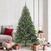 Kunstig juletre med 300 LED med stativ grønn 180 cm PE og PVC