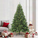 Kunstig juletre med 300 LED med stativ grønn 210 cm PE og PVC